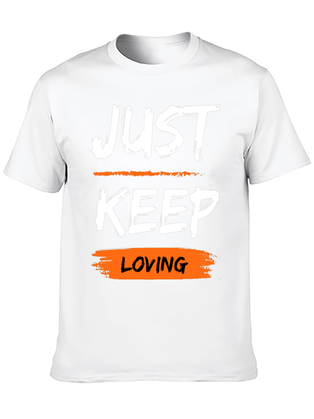 Just Keep Loving Black Graphic Tee