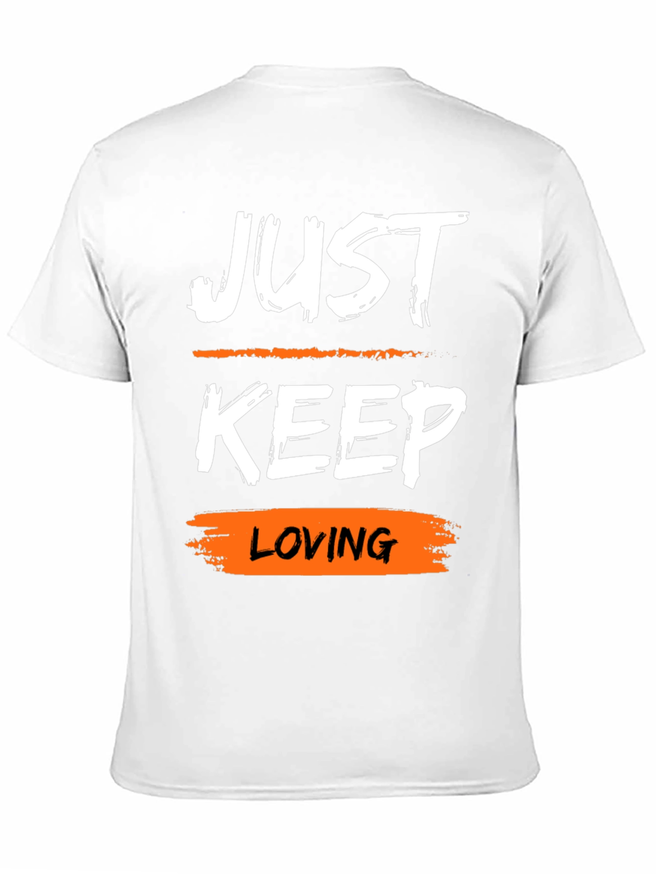 Just Keep Loving Black Graphic Tee