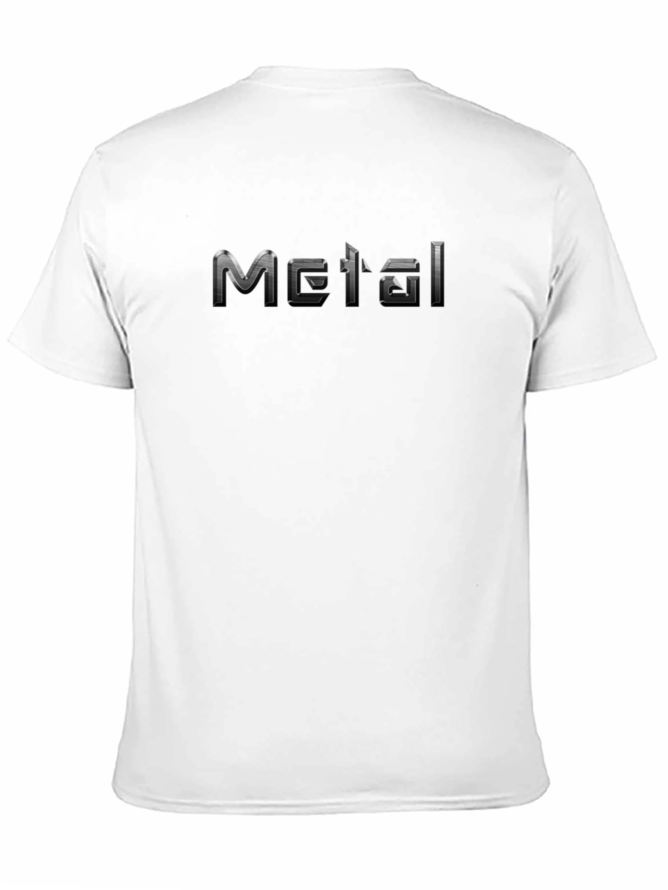 Metal Graphic Print Black T-Shirt