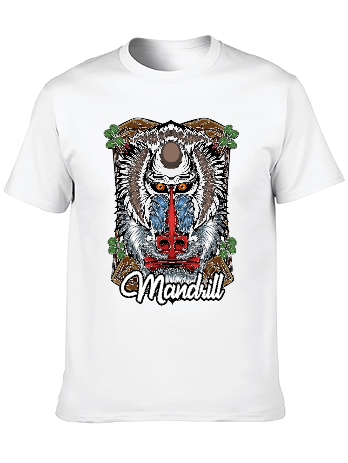 Mandrill Graphic Print Black T-Shirt