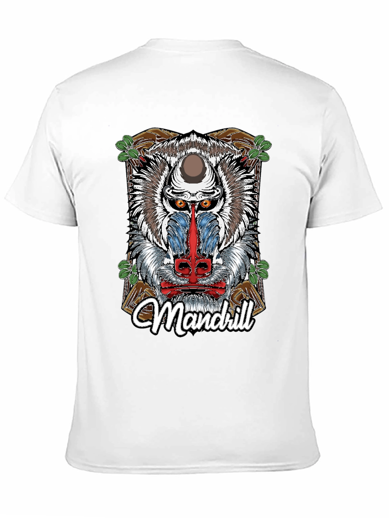 Mandrill Graphic Print Black T-Shirt