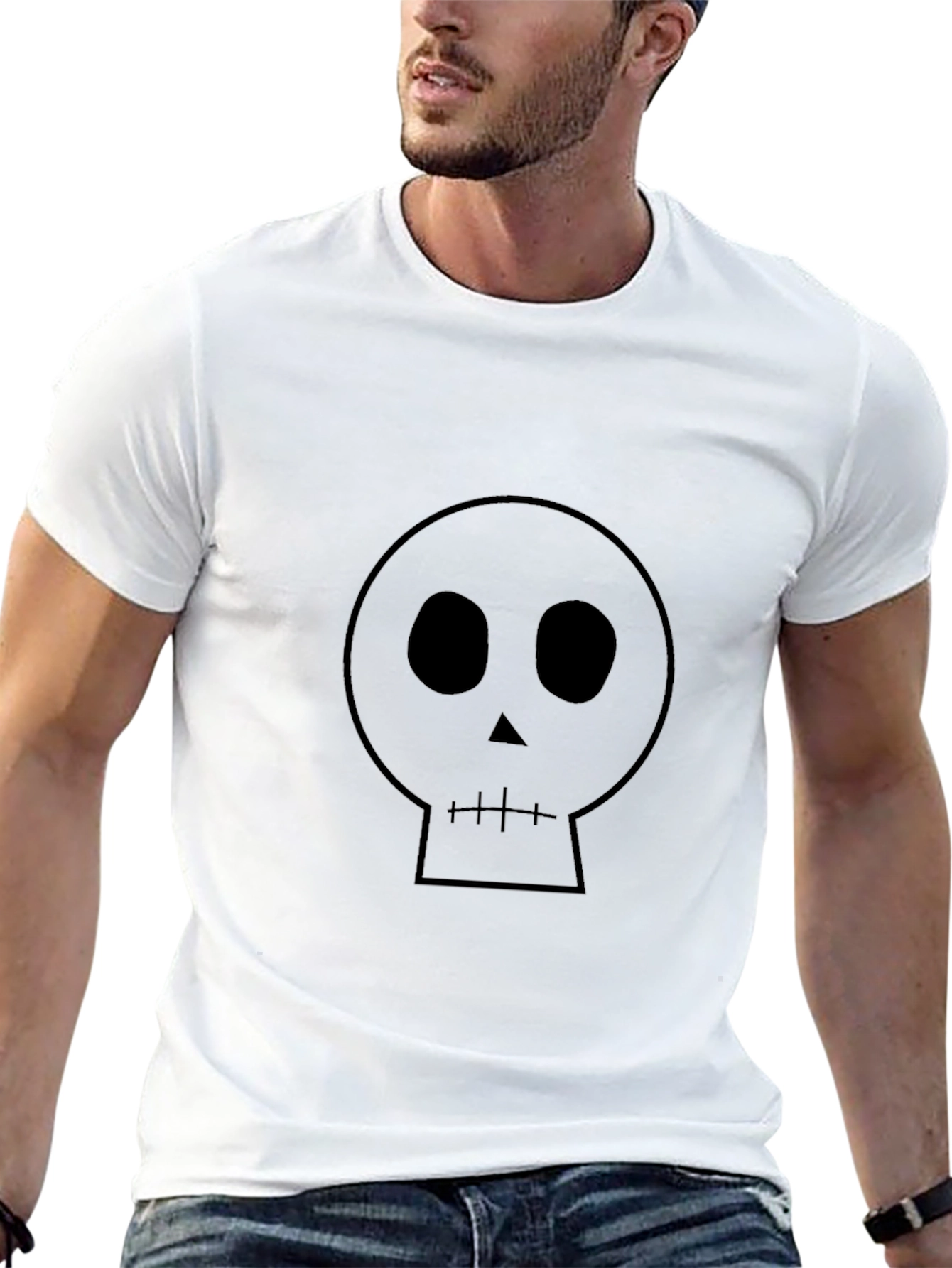 Skull Graphic T-Shirt - Classic Black Tee
