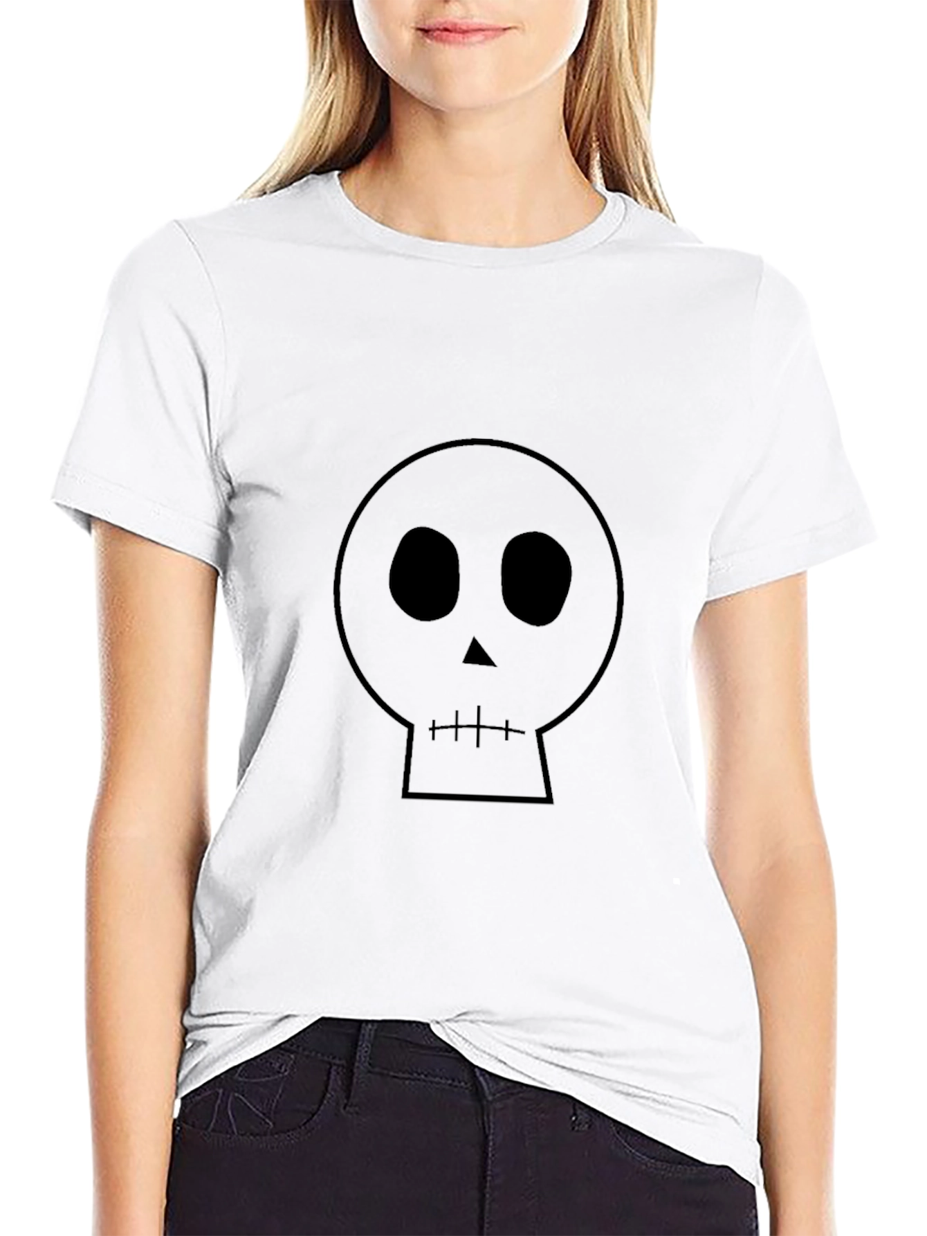 Skull Graphic T-Shirt - Classic Black Tee