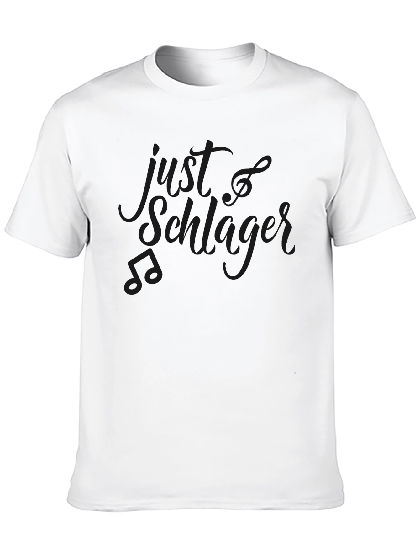 Just Schlager Black Graphic Tee