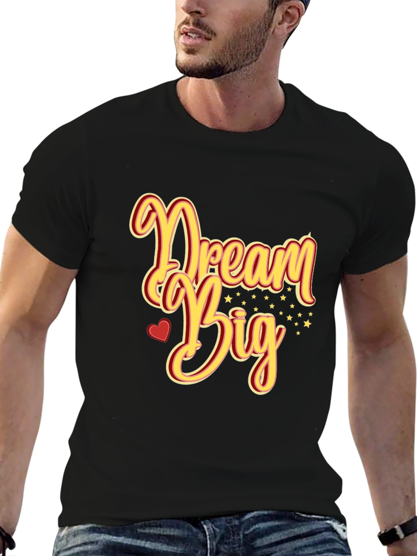 Dream Big Graphic Tee - Inspiring Black T-Shirt