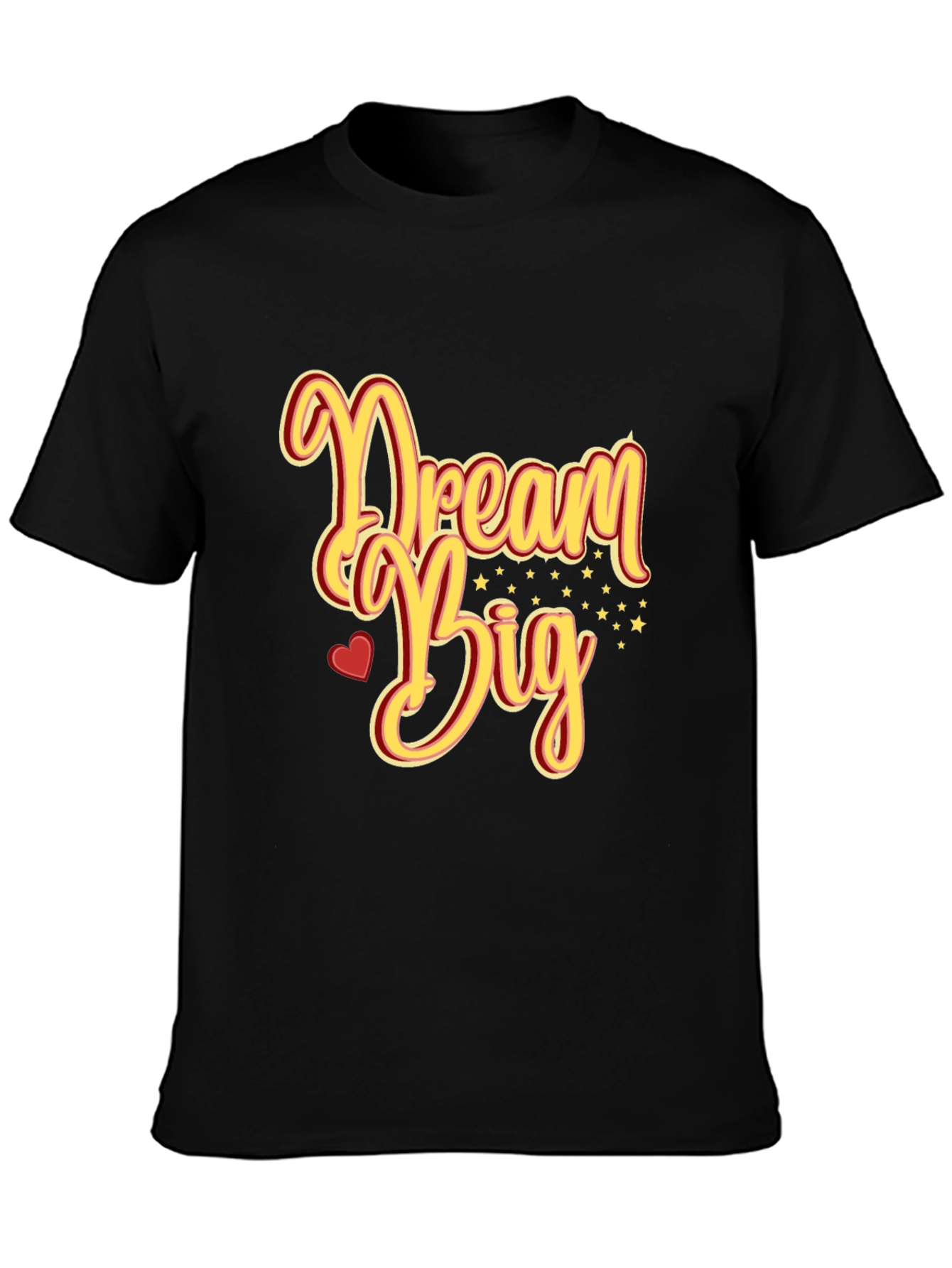 Dream Big Graphic Tee - Inspiring Black T-Shirt
