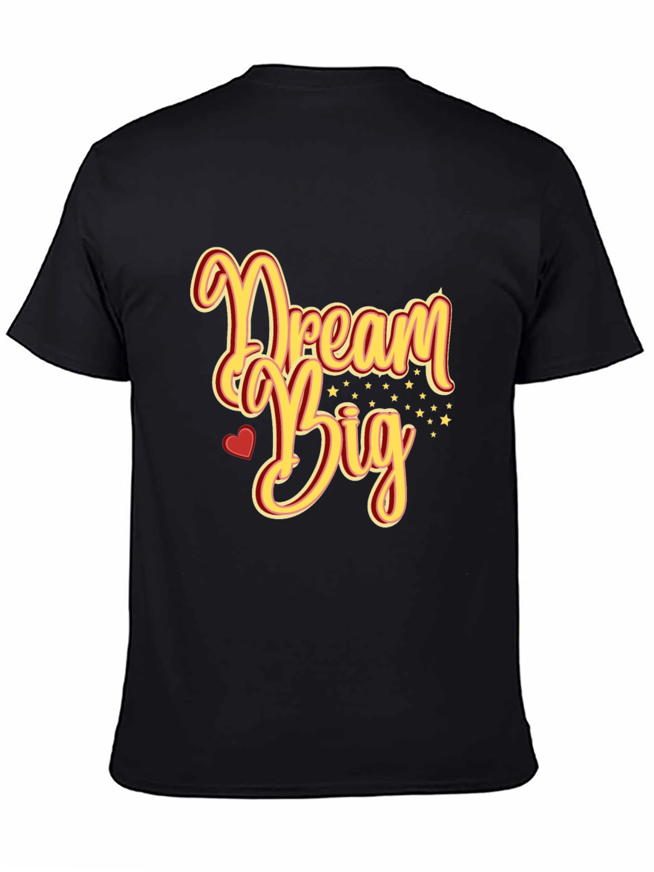 Dream Big Graphic Tee - Inspiring Black T-Shirt