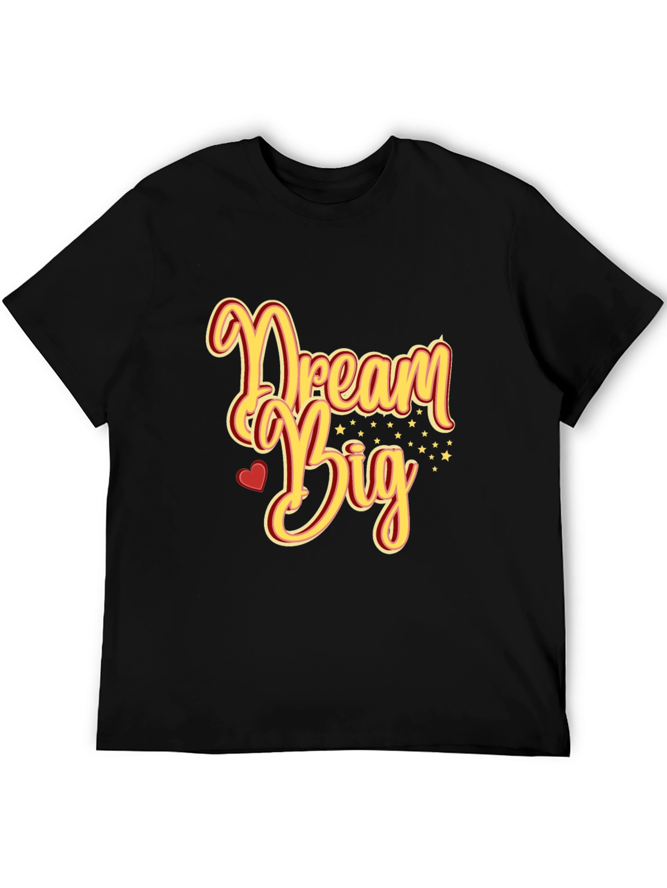 Dream Big Graphic Tee - Inspiring Black T-Shirt