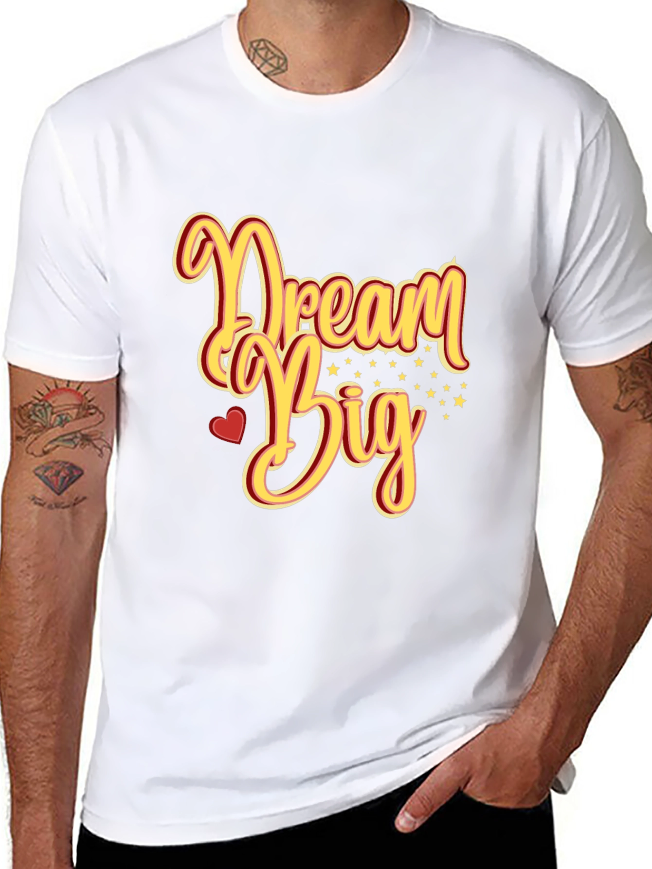 Dream Big Graphic Tee - Inspiring Black T-Shirt