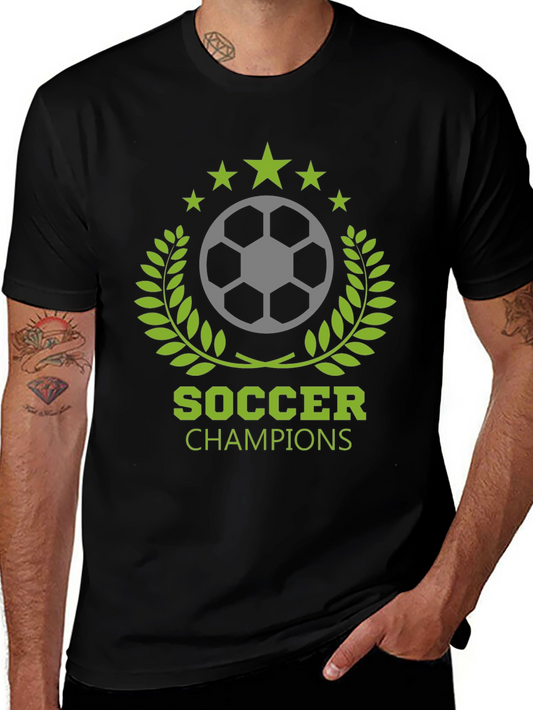 Soccer Champions Black T-Shirt