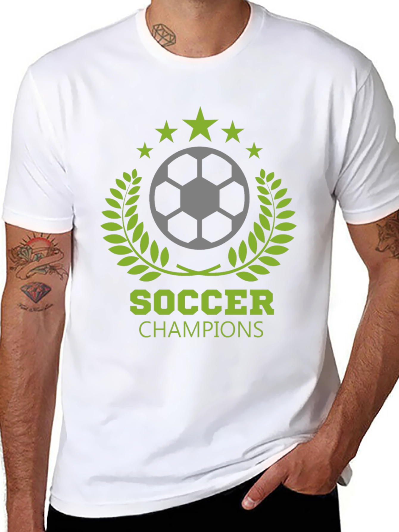 Soccer Champions Black T-Shirt