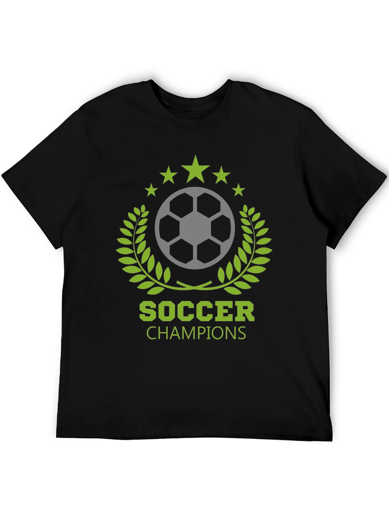Soccer Champions Black T-Shirt