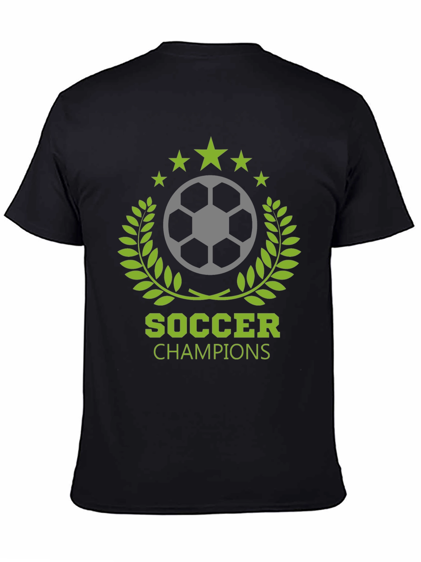 Soccer Champions Black T-Shirt