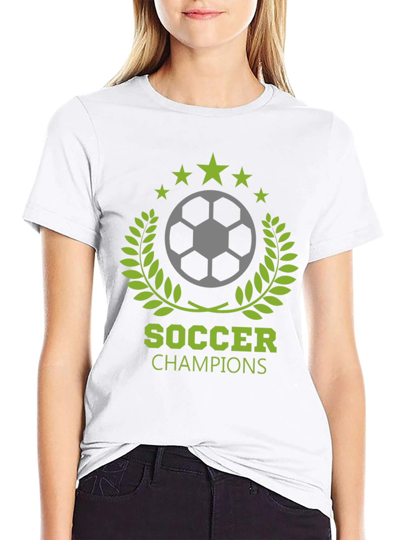 Soccer Champions Black T-Shirt