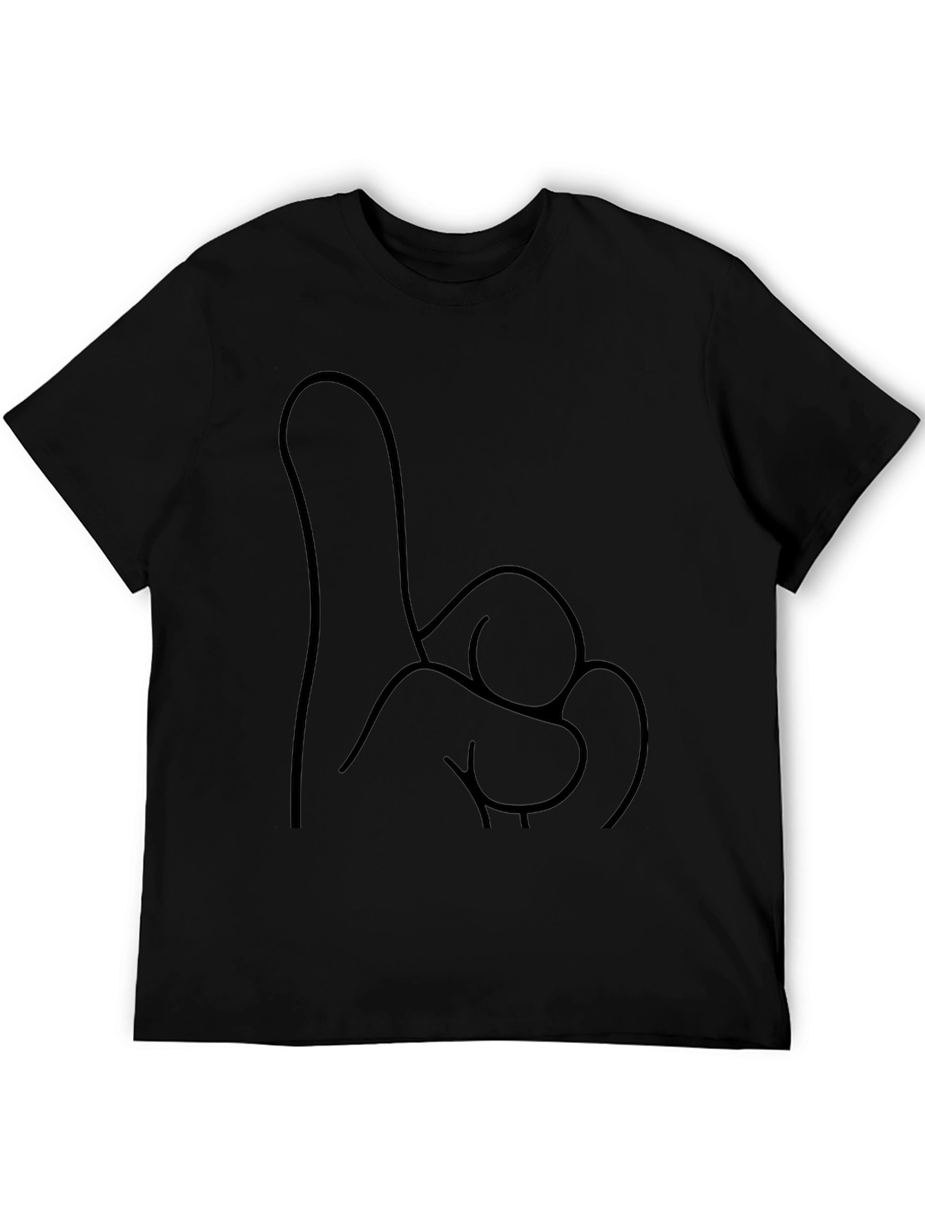 Novelty One Finger Salute T-Shirt