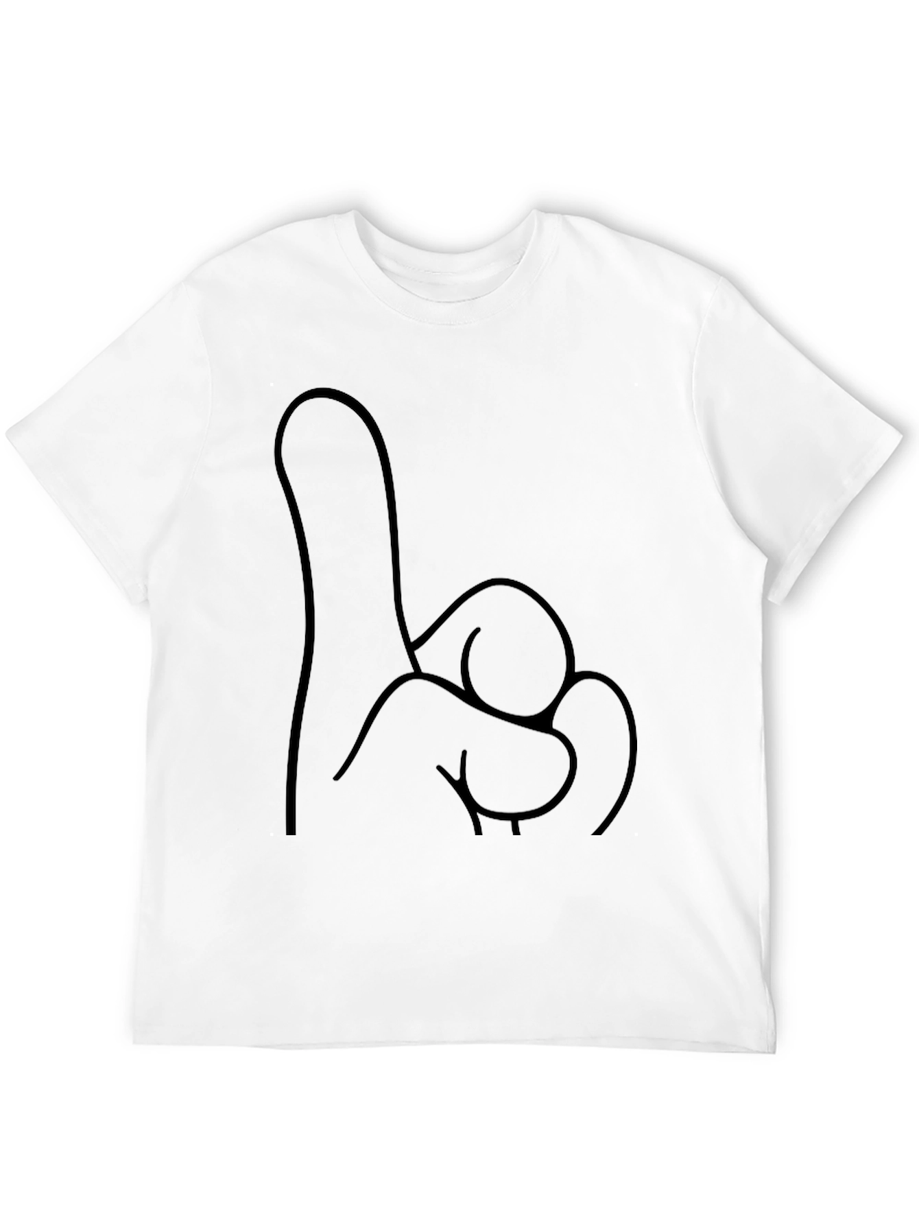 Novelty One Finger Salute T-Shirt