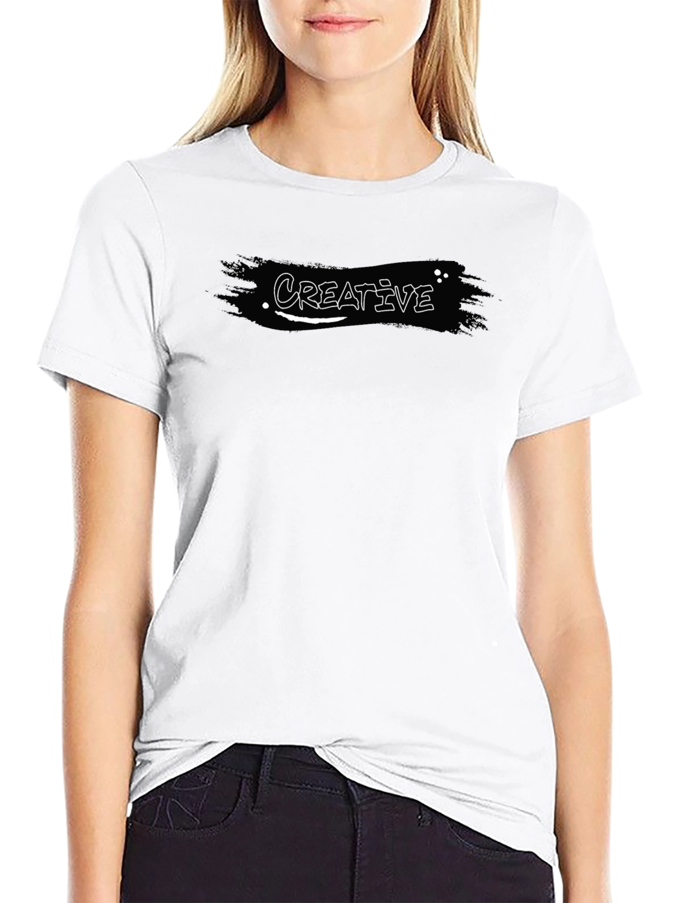 Creative Graphic T-Shirt - Black Stylish Design