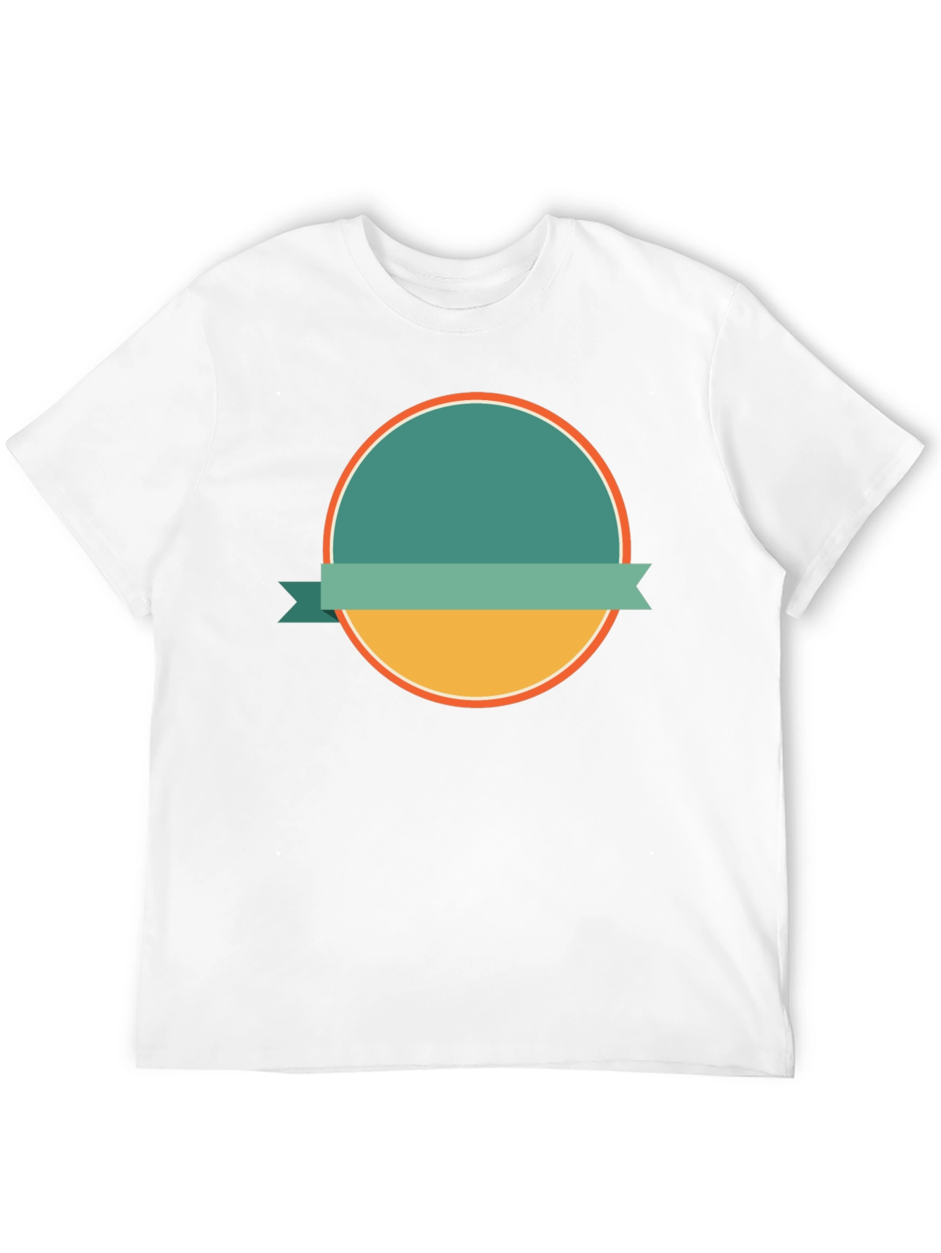 Modern Graphic Tee with Circle Design