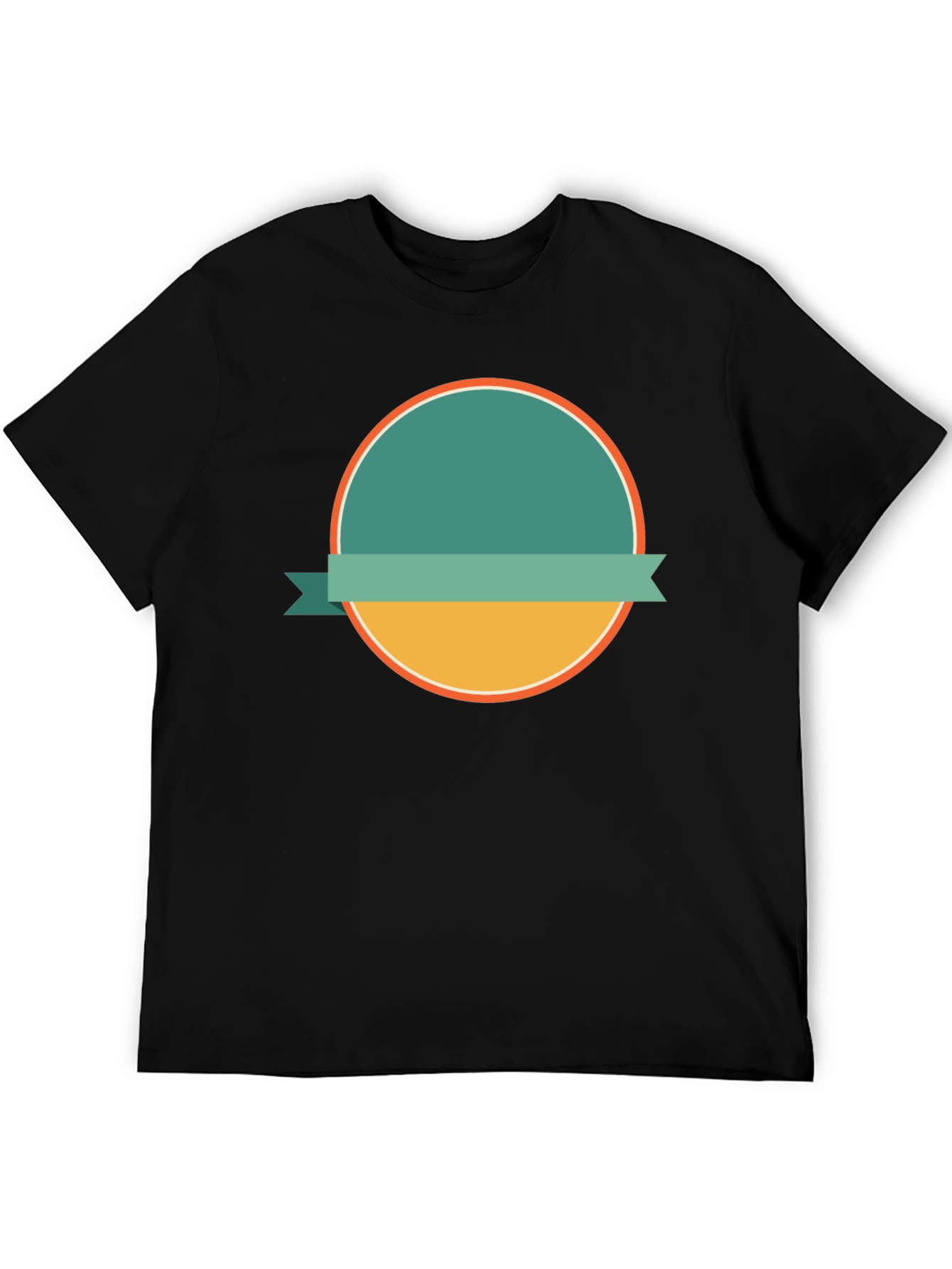 Modern Graphic Tee with Circle Design
