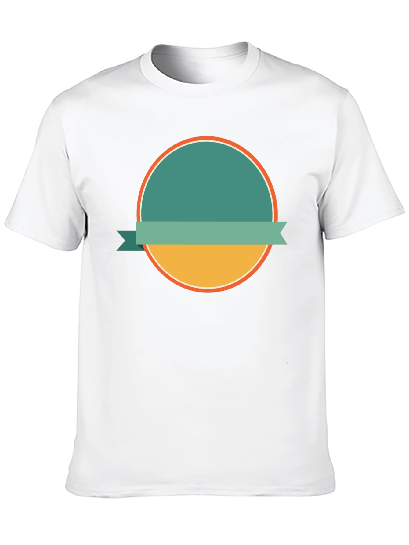 Modern Graphic Tee with Circle Design