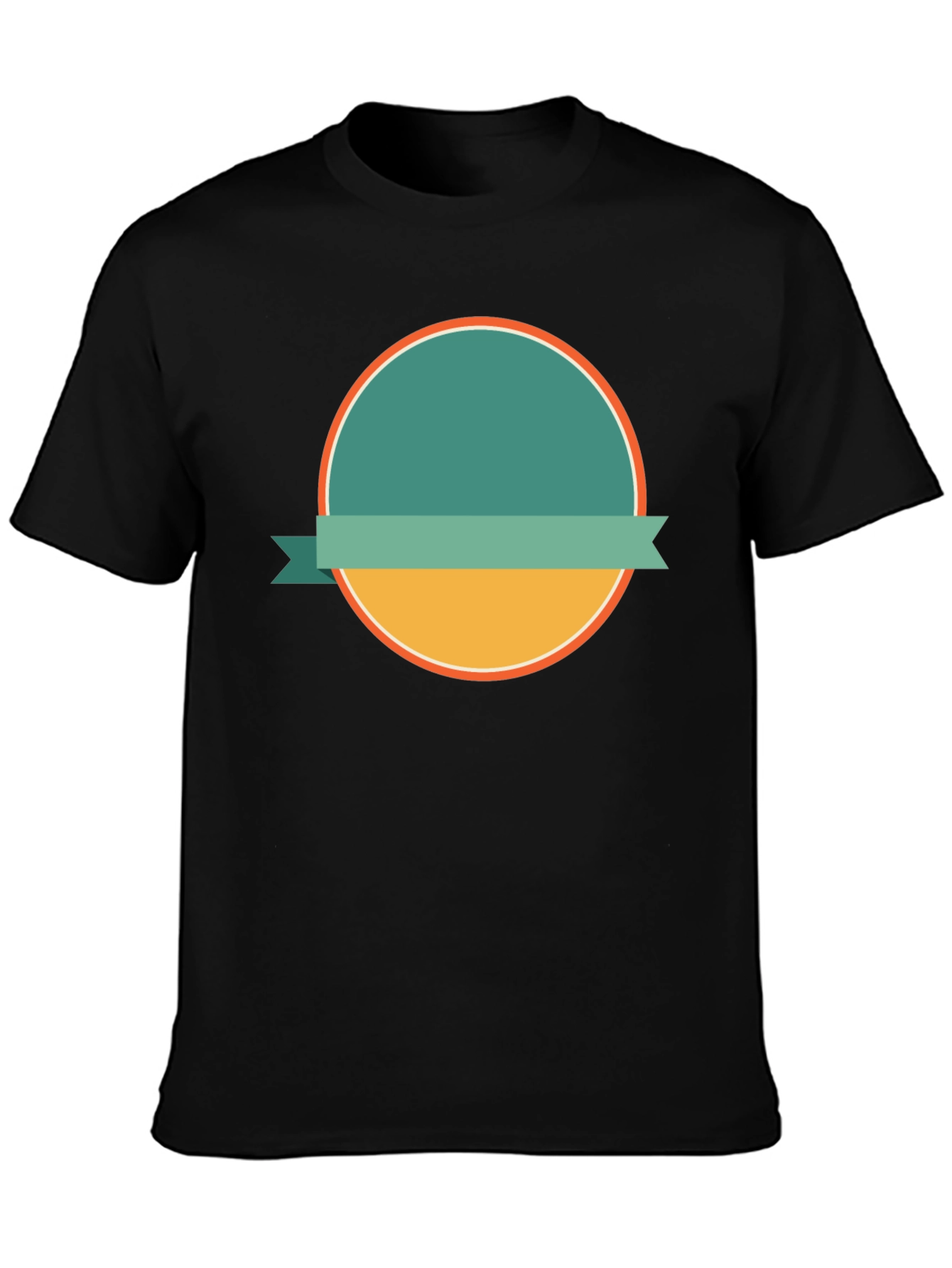 Modern Graphic Tee with Circle Design