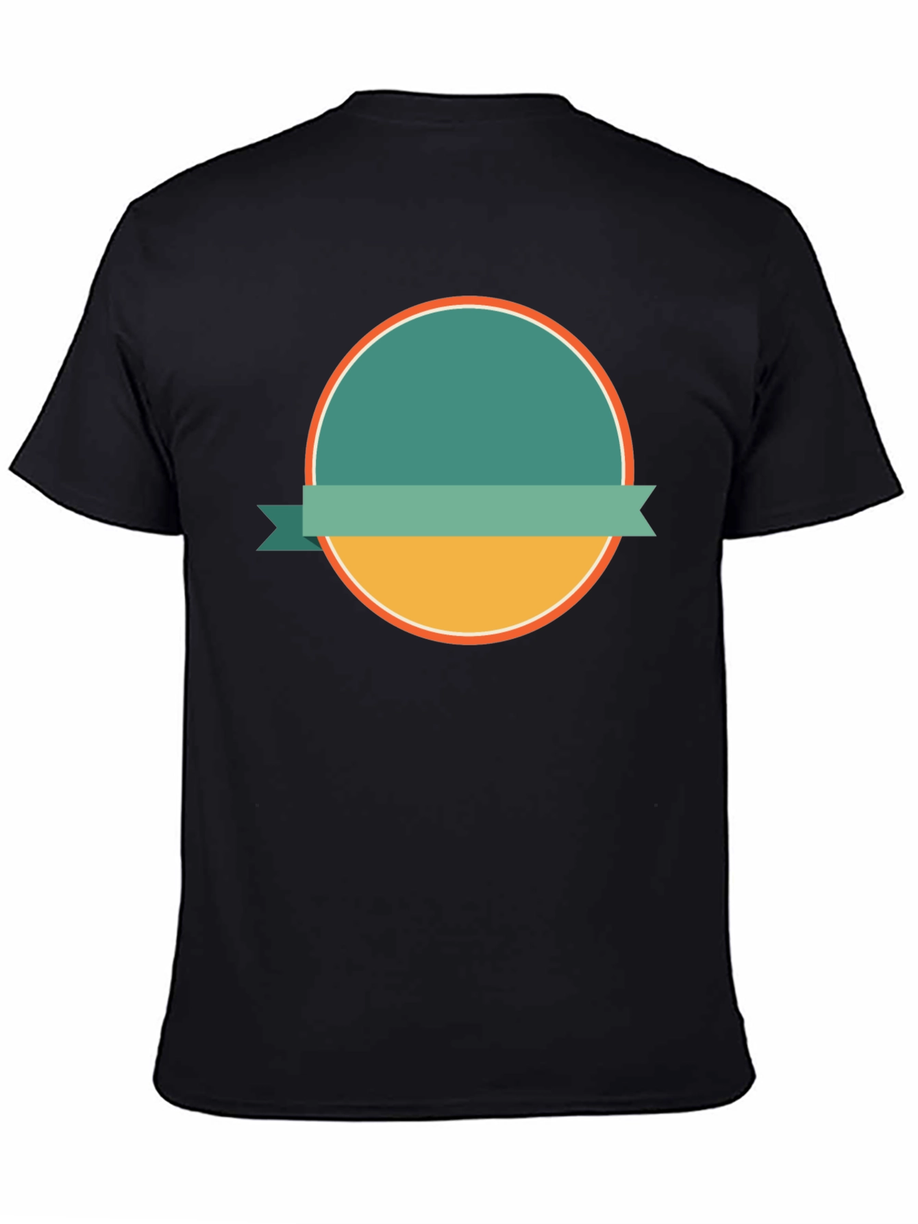 Modern Graphic Tee with Circle Design