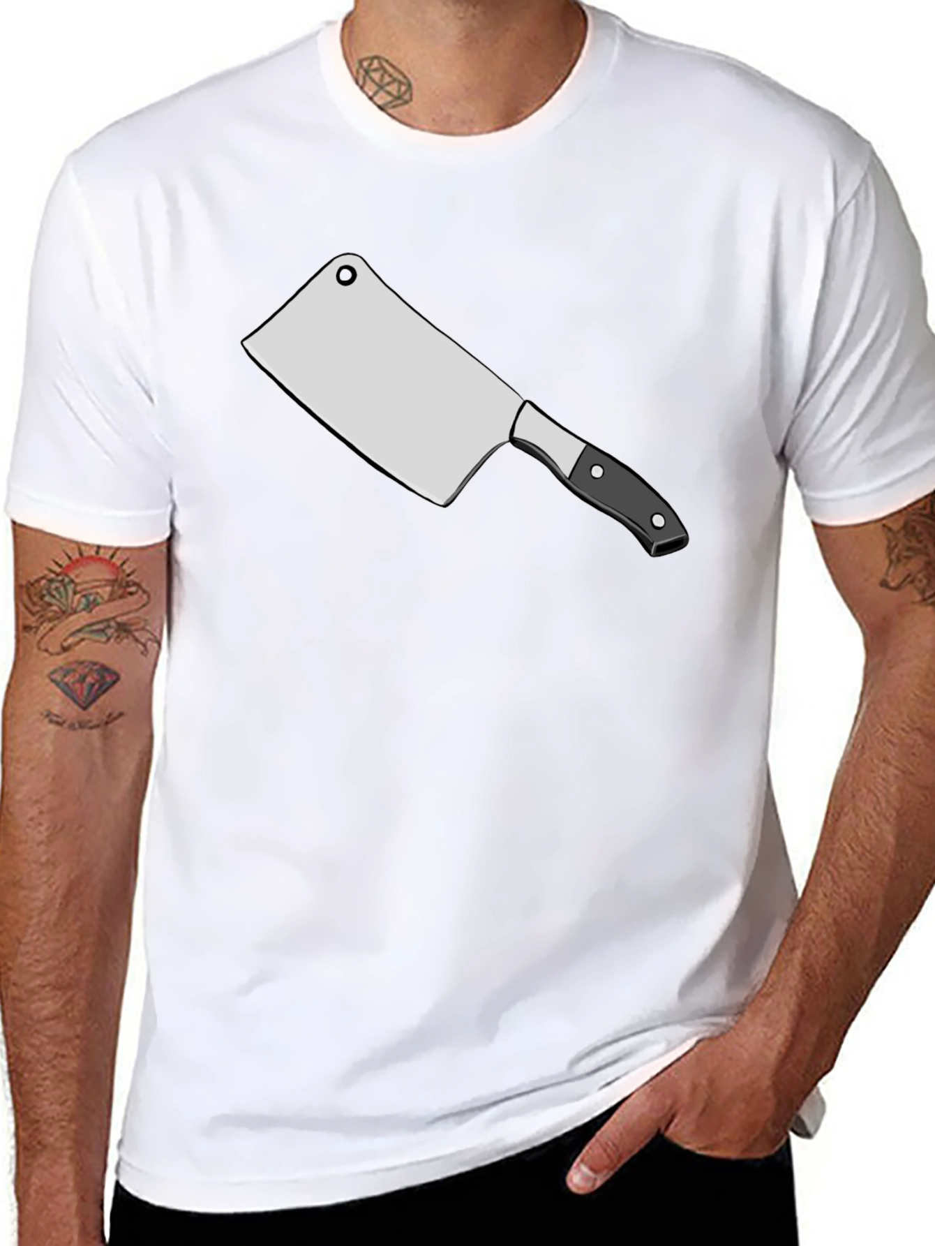 Cleaver Graphic T-Shirt - Bold Statement Tee