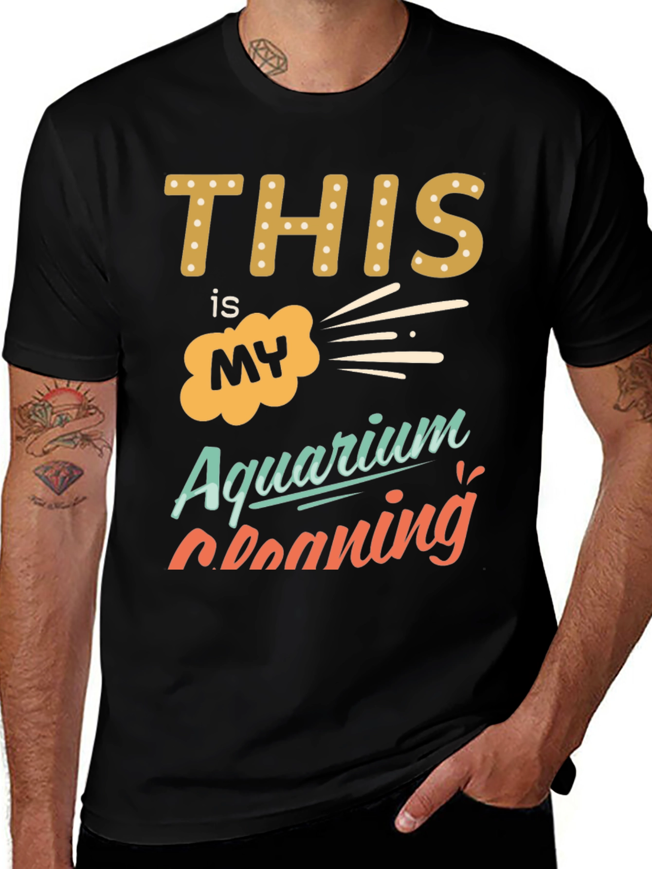 Aquarium Cleaning T-Shirt - Funny Graphic Tee