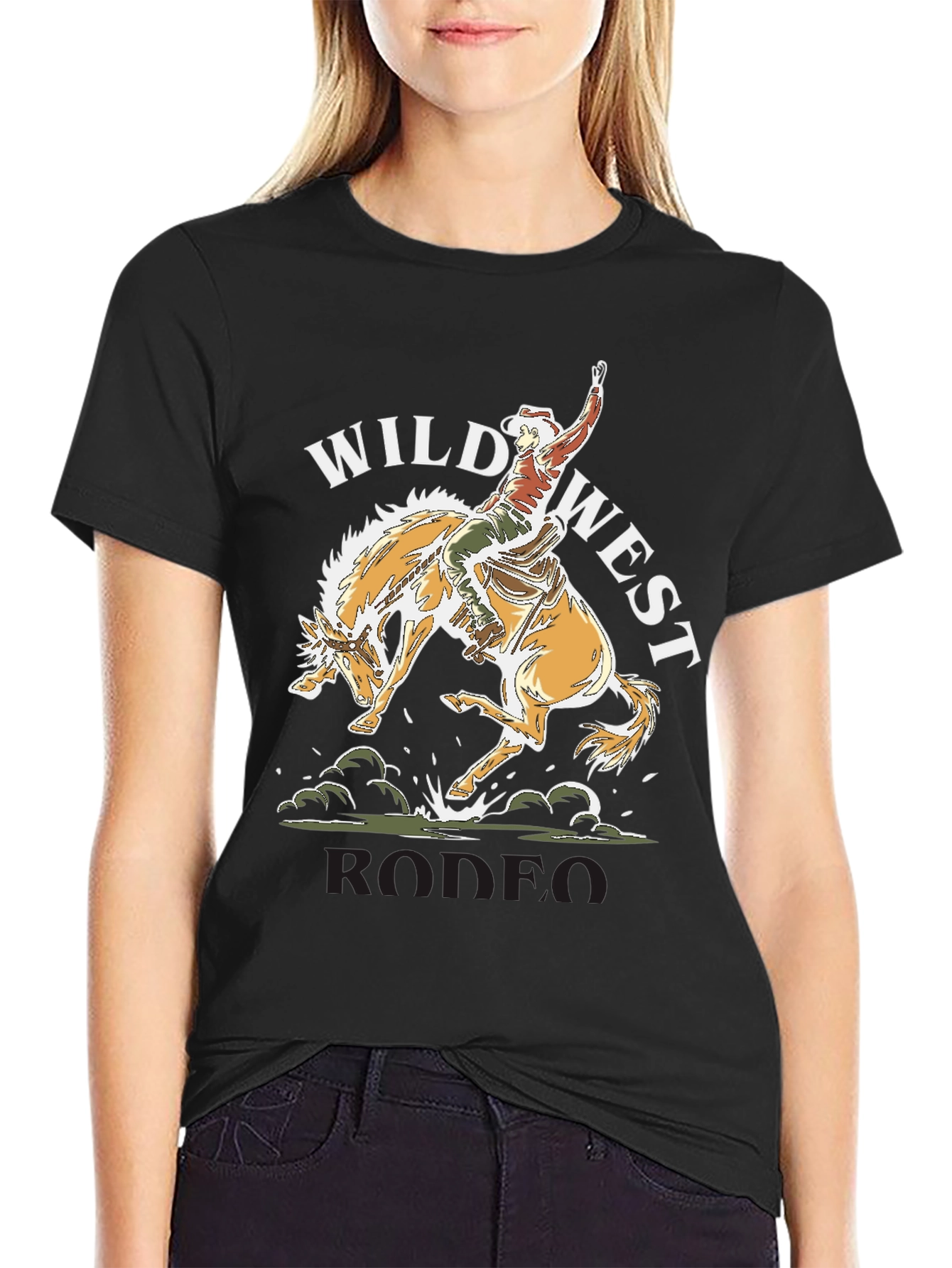 Wild West Rodeo T-Shirt Cowboy Graphic Tee