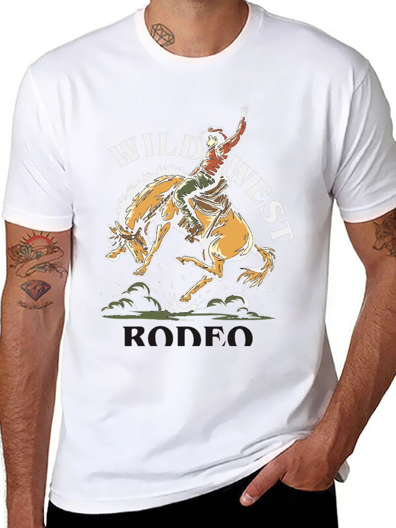 Wild West Rodeo T-Shirt Cowboy Graphic Tee
