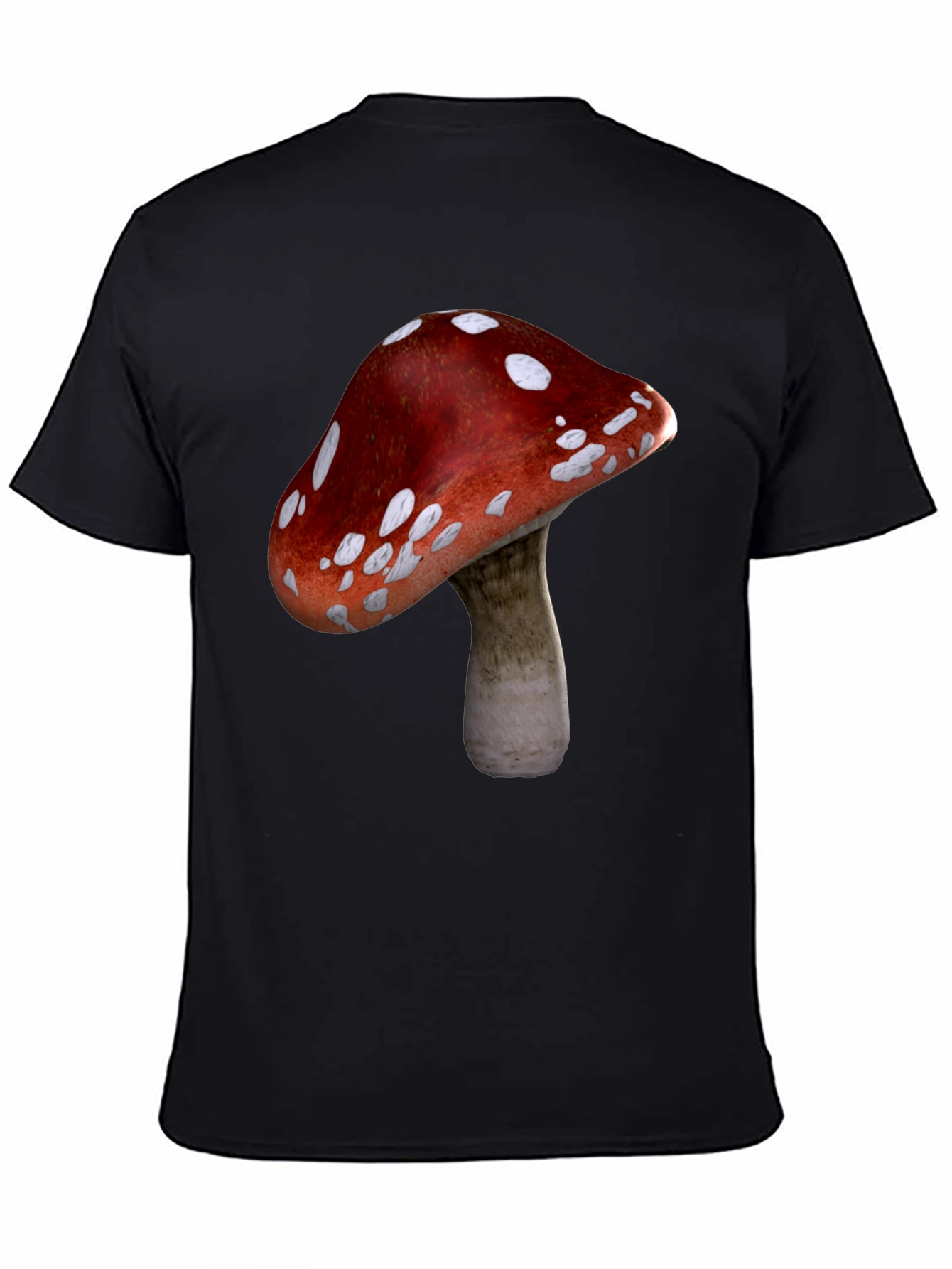 Mushroom Graphic Black T-Shirt