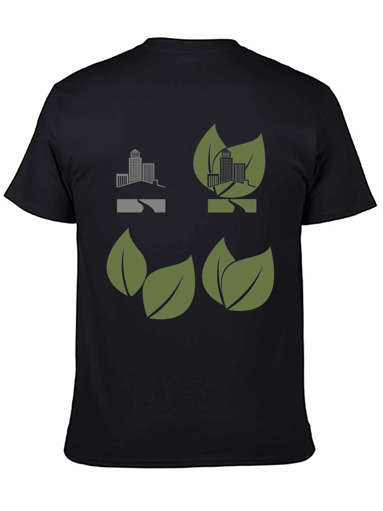Eco City Black T-Shirt - Urban Green Fashion