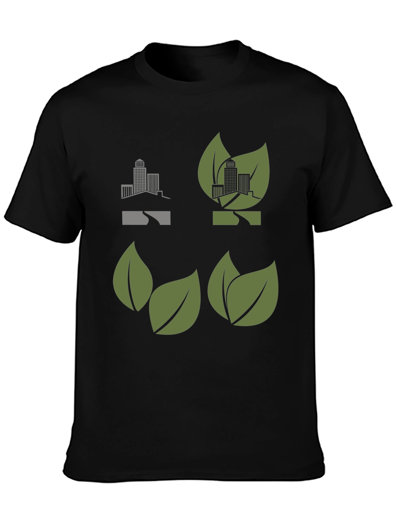 Eco City Black T-Shirt - Urban Green Fashion