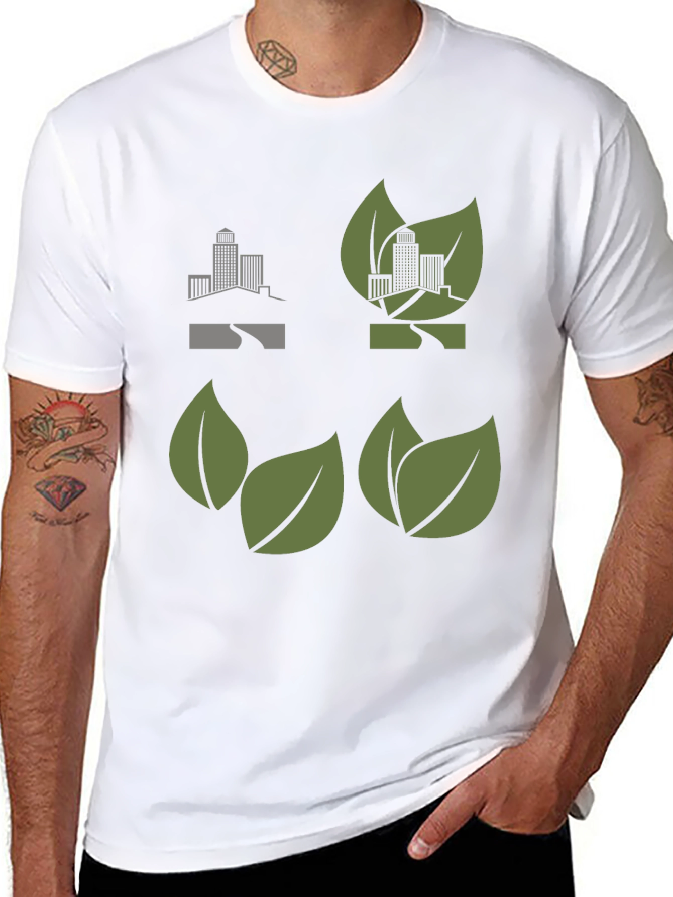 Eco City Black T-Shirt - Urban Green Fashion