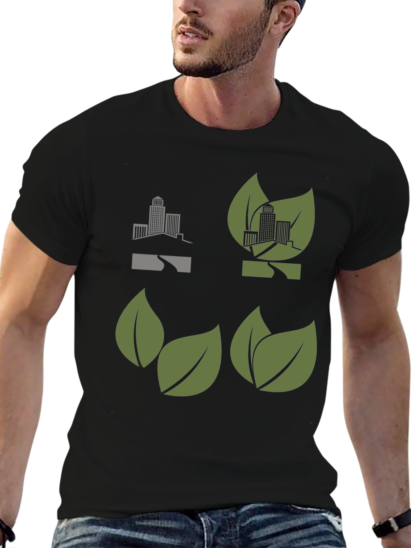 Eco City Black T-Shirt - Urban Green Fashion