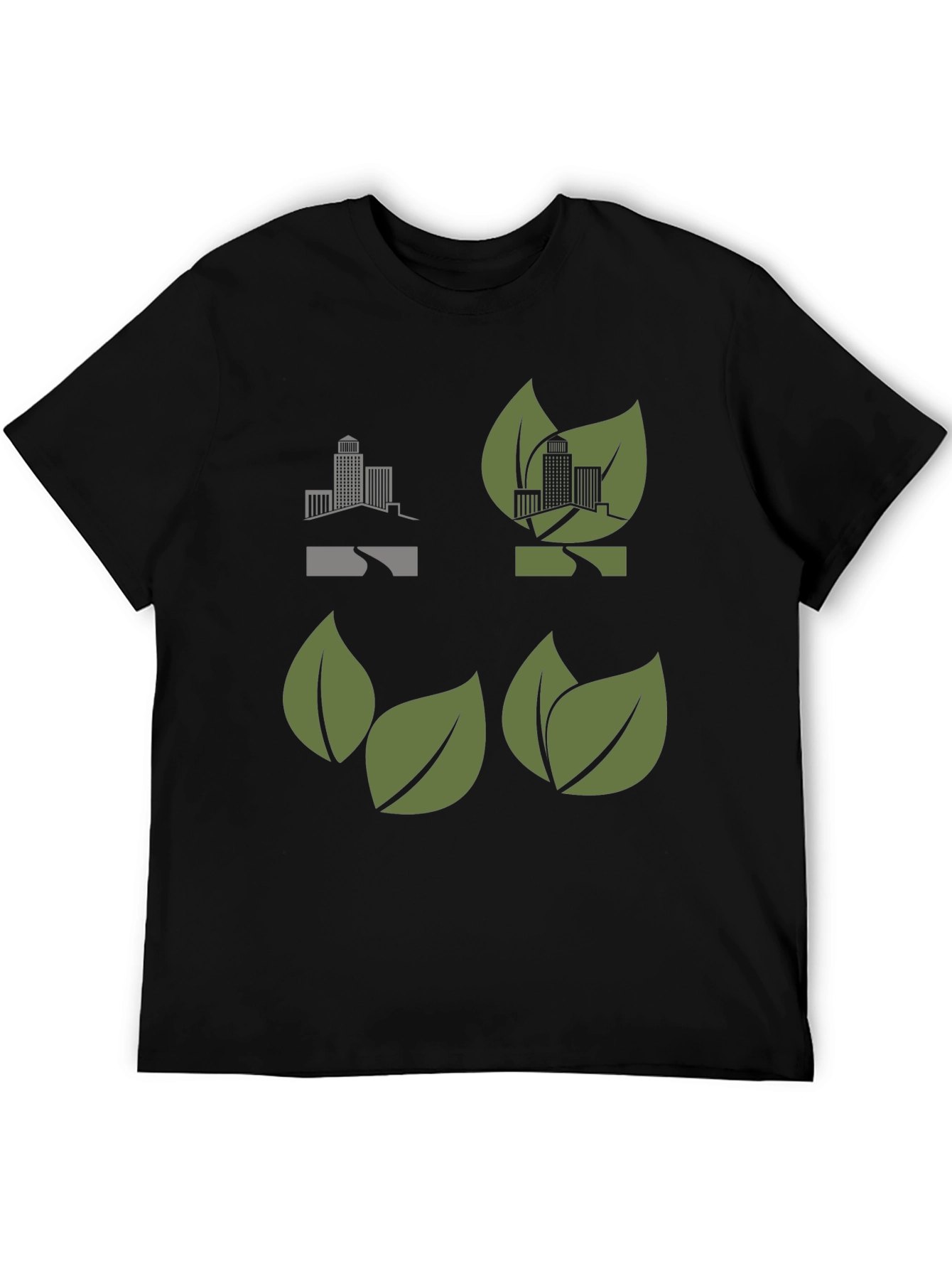 Eco City Black T-Shirt - Urban Green Fashion