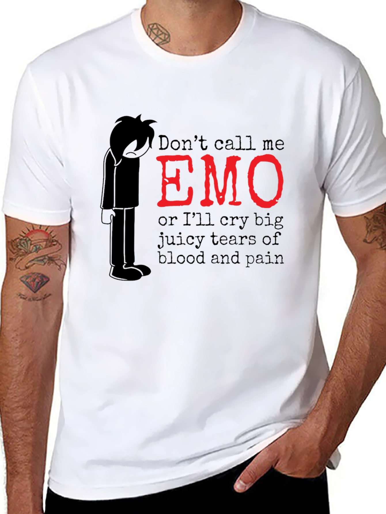Emo Graphic T-Shirt - Dont Call Me Emo!