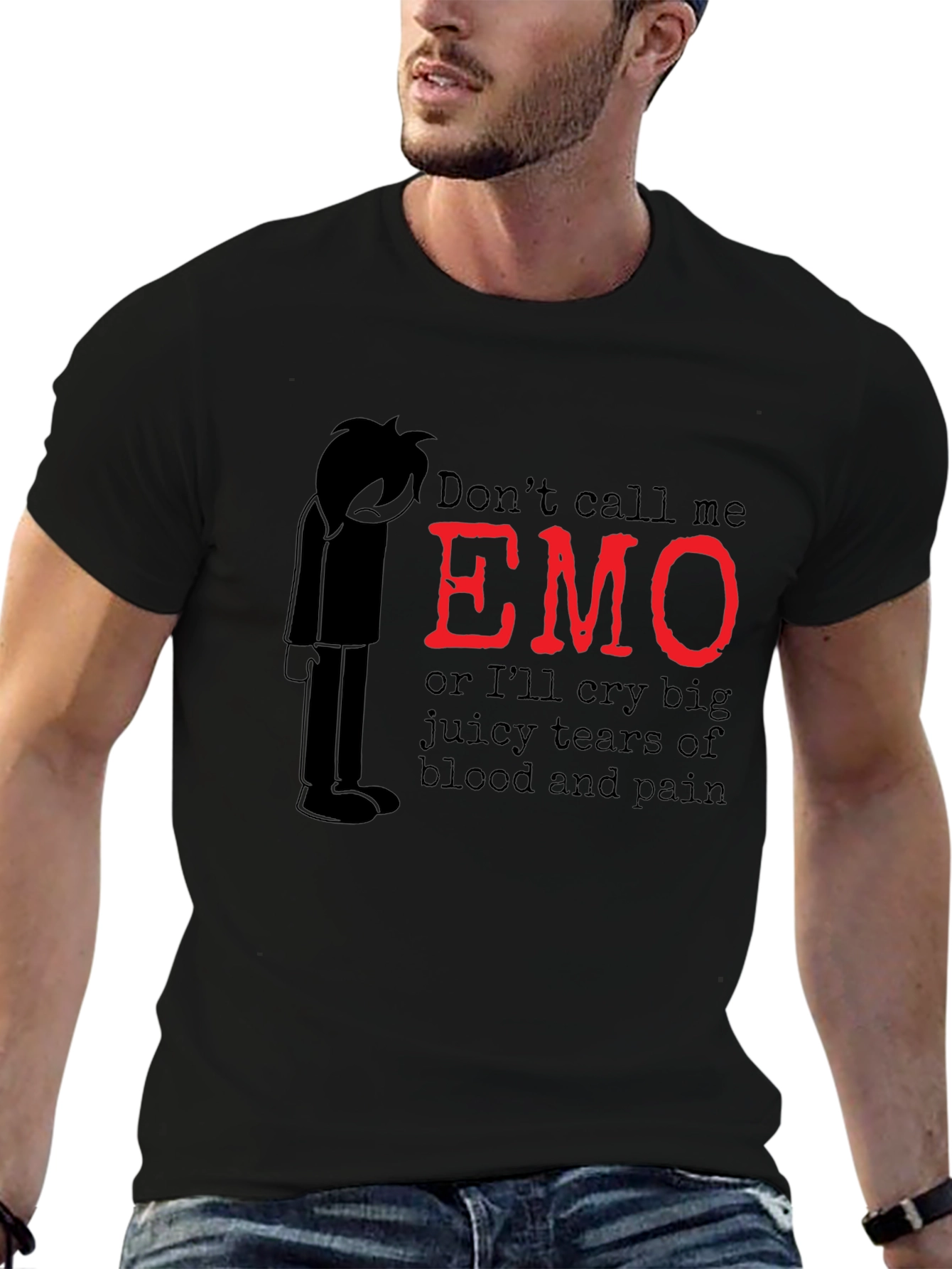Emo Graphic T-Shirt - Dont Call Me Emo!