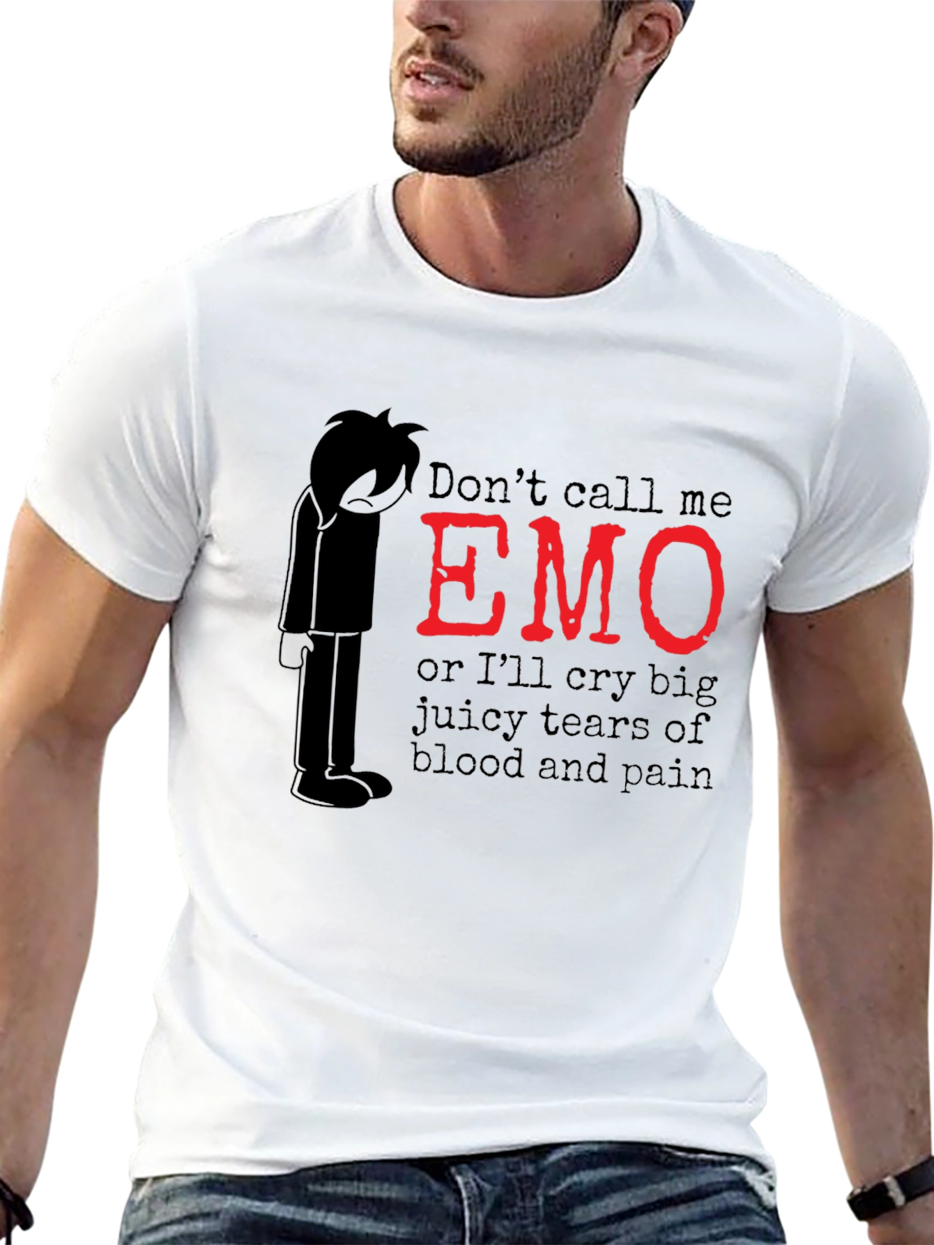 Emo Graphic T-Shirt - Dont Call Me Emo!