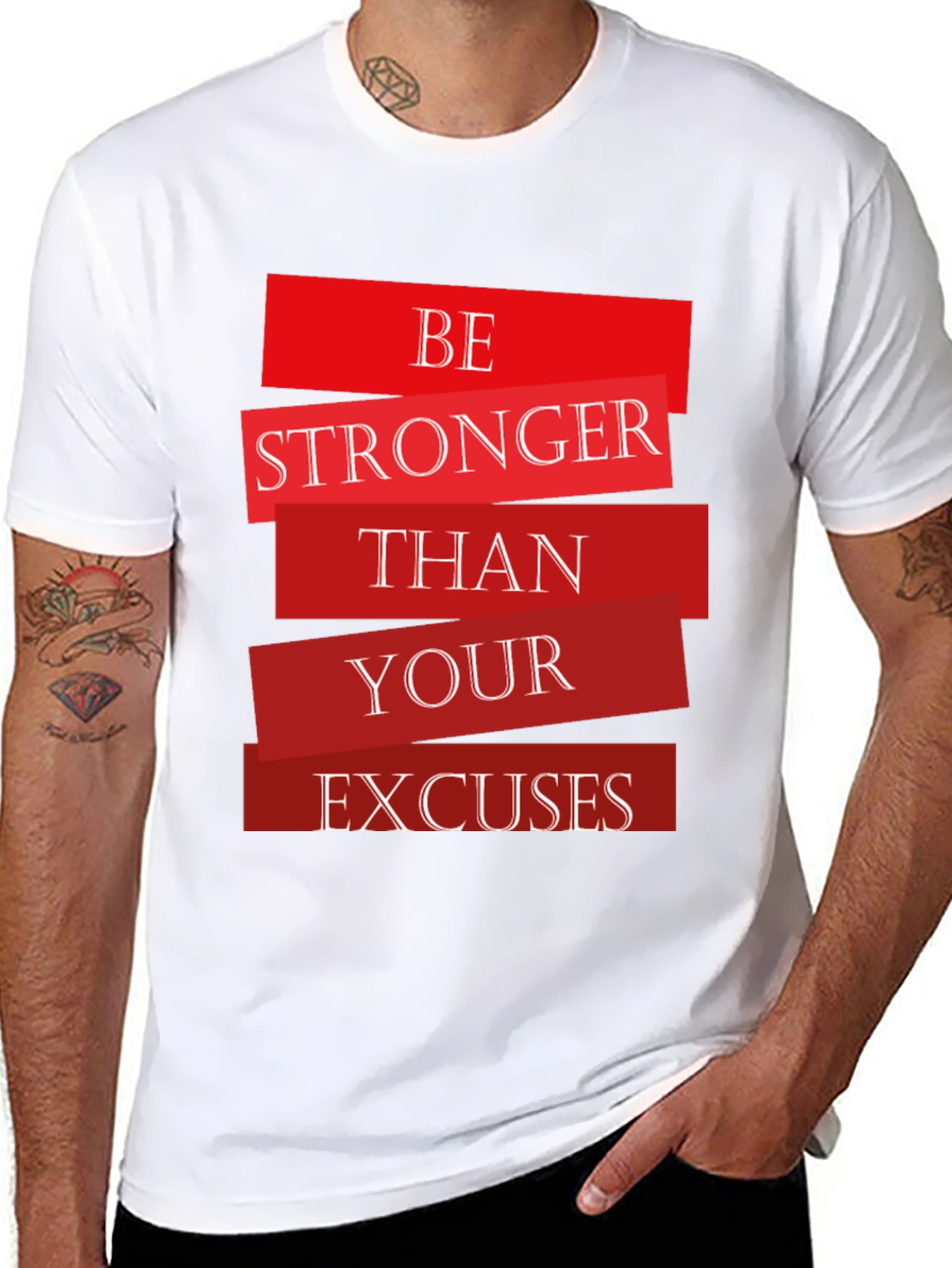 Motivational Be Stronger Graphic T-Shirt