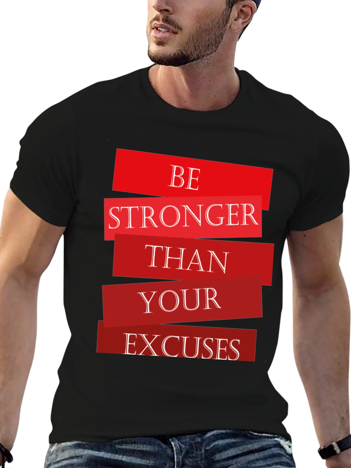 Motivational Be Stronger Graphic T-Shirt