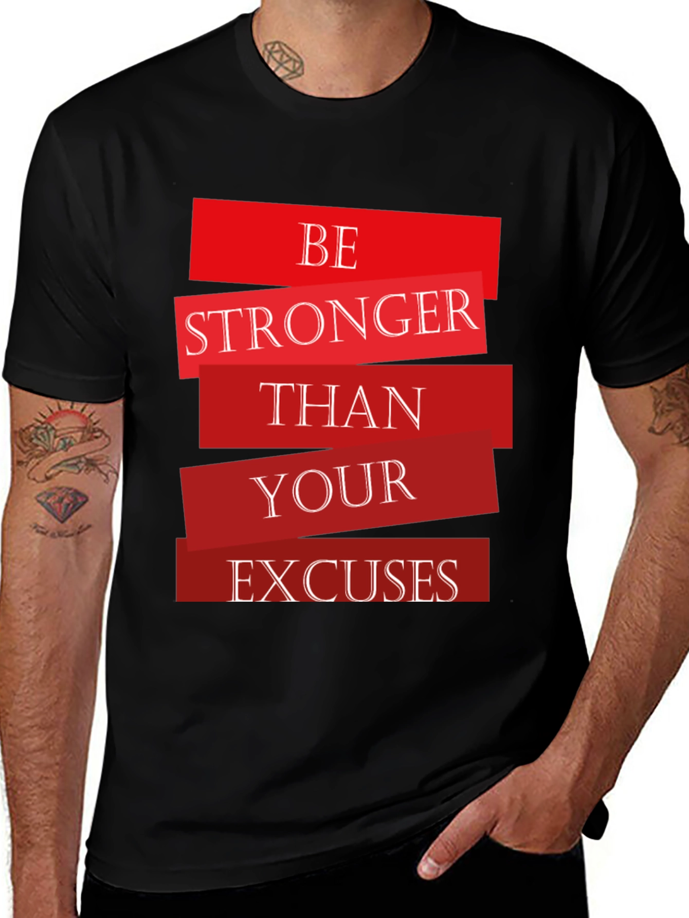 Motivational Be Stronger Graphic T-Shirt