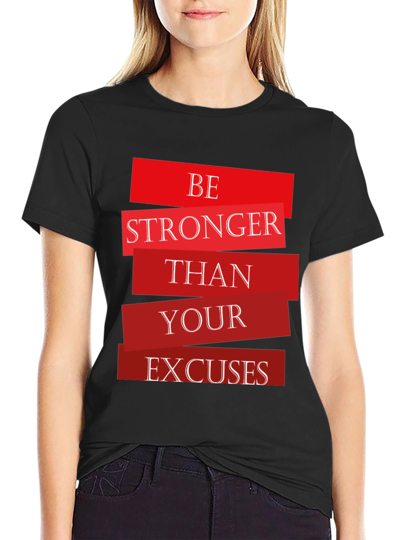 Motivational Be Stronger Graphic T-Shirt