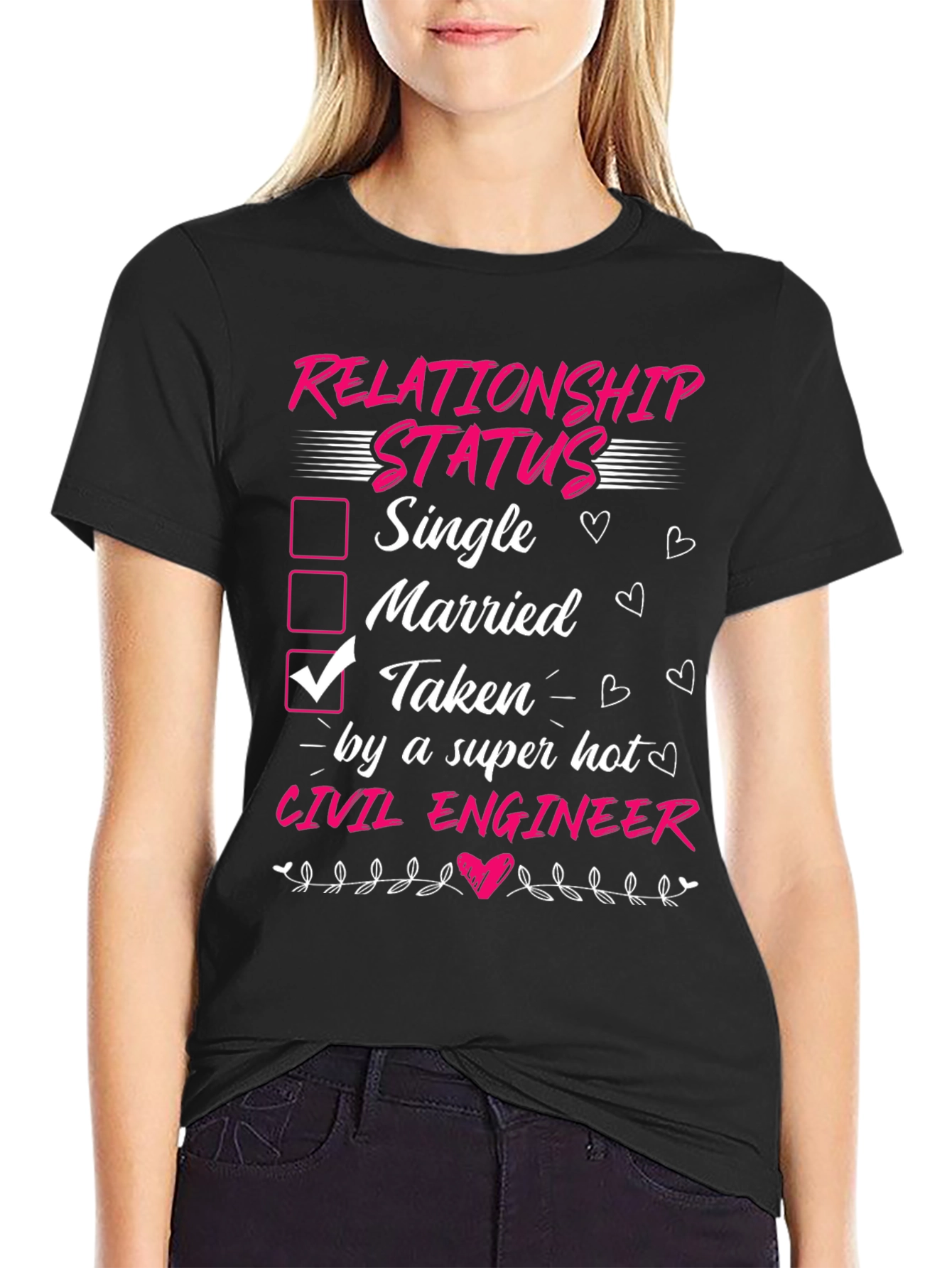 Relationship Status Civil Engineer T-Shirt
