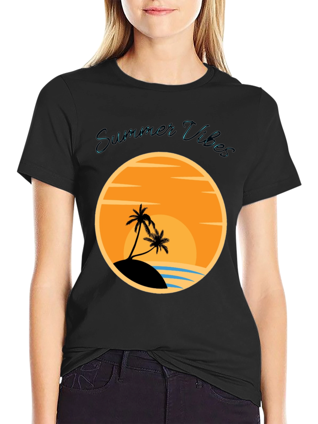 Summer Vibes Graphic Tee - Island Getaway T-Shirt