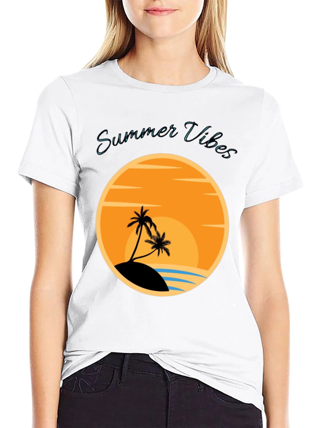 Summer Vibes Graphic Tee - Island Getaway T-Shirt