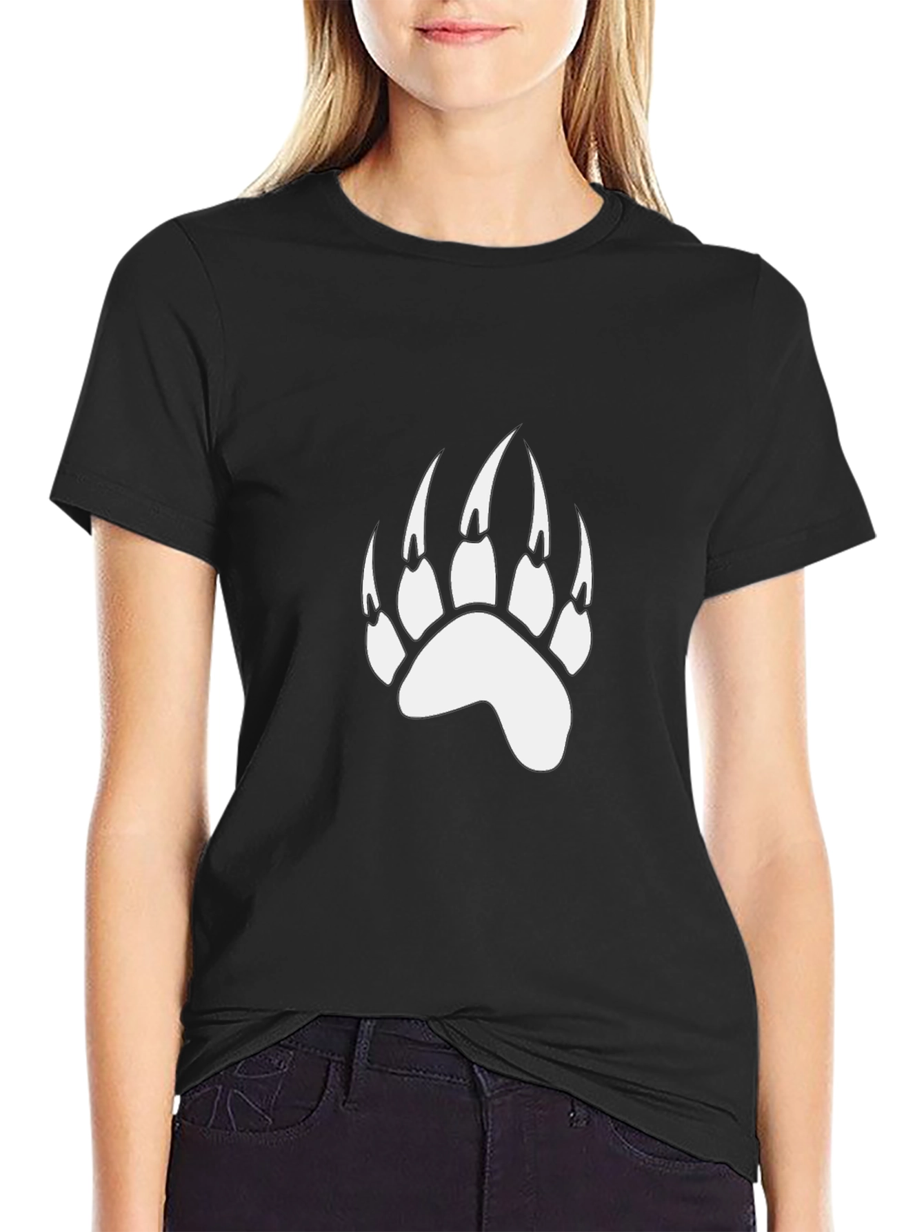Bear Claw Graphic Black T-Shirt