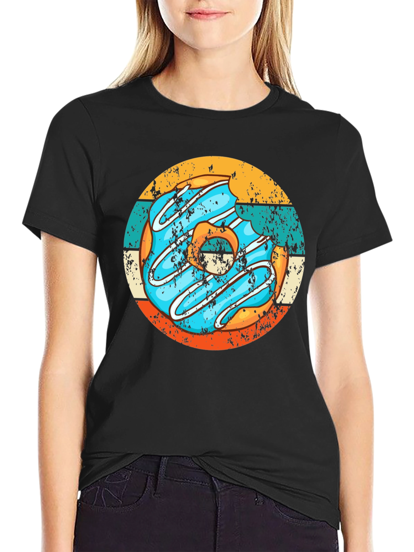 Retro Donut T-Shirt - Bite Me Design
