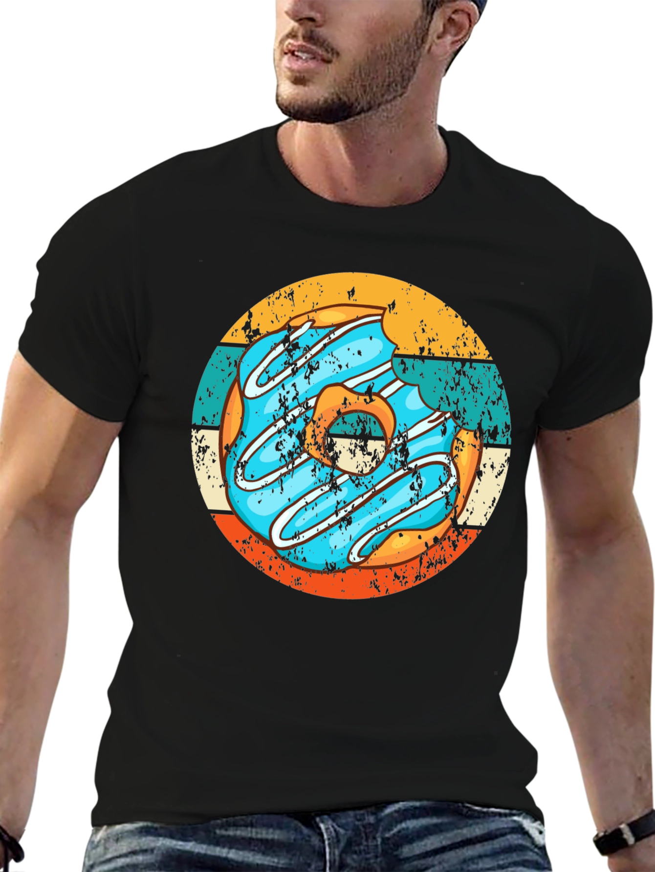 Retro Donut T-Shirt - Bite Me Design