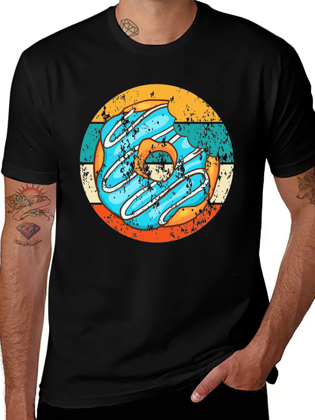 Retro Donut T-Shirt - Bite Me Design